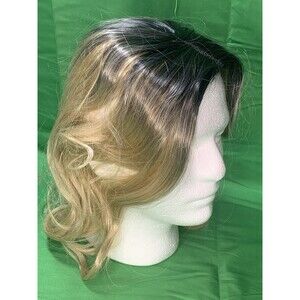 WIG Sexy  2 Tone Mixed Black/blonde Soft Silky Daily Wear With Clip Cosplay Hair